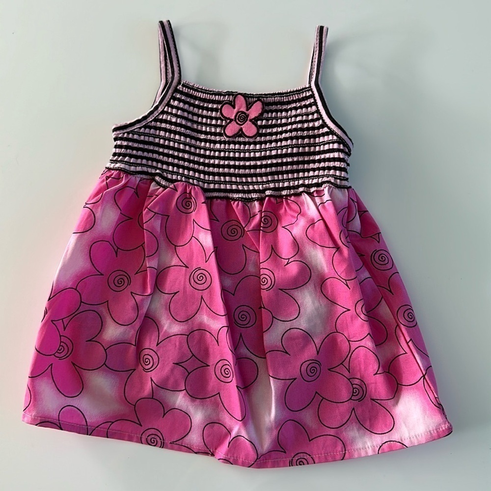 Floral striped dress